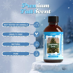 Salubrito oil drops added to a diffuser for a crisp evergreen scent.