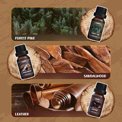Salubrito woody fragrance set leather scent for energizing rooms