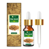 Salvia flax seed oil in an amber bottle for pure storage and easy use.