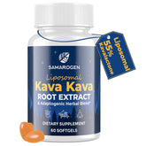 Samarogen Kava Kava Capsules bottle for a calm evening routine.