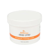 Sammons Preston Deep Prep 8oz bottle for professional massage, non-greasy feel.