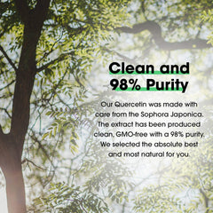 Samsara Herbs Quercetin powder dissolving in a cold beverage for easy blending.