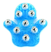 SAMYO palm-shaped massage glove blue for full-body comfort.