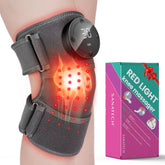SanaTech knee brace close-up shows dual wavelength LEDs for targeted comfort.