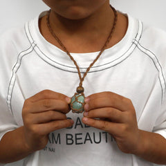 SANSWL 7 Chakra Necklace throat lapis lazuli for clear communication