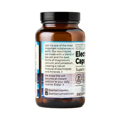 Santa Cruz Paleo electrolytes capsules close-up emphasizing unflavored formula.