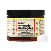 Santa Cruz Paleo electrolyte peach lemonade tub front for post-workout hydration