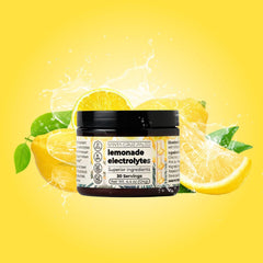 Scoop of Santa Cruz Paleo Electrolyte Powder Lemonade for quick, easy hydration