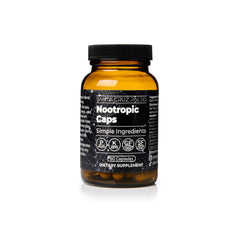 Santa Cruz Paleo nootropic capsules bottle front for a clean focus boost in daily routines.