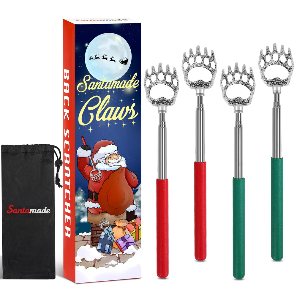 SANTAMADE Bear Claw back scratcher extended to 22 inches for hard-to-reach spots.