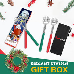 SANTAMADE Bear Claw back scratcher shows durable stainless steel for long-lasting use.