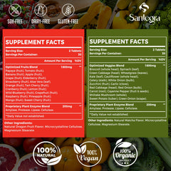 Santegra 2000mg veg tablets with matcha flavor supports balanced nutrition.