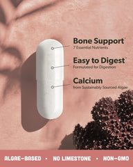 Sapling Calcium K2-D3 label highlighting essential vitamins for bone health