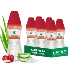 Sappe Aloe Vera Apple bottle with big pulp for refreshing hydration
