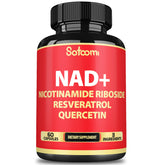 Satoomi NAD bottle-front with 60 capsules for a 30-day supply