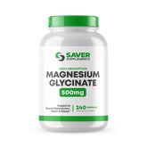 Saver Supplements Magnesium Glycinate bottle for high-absorption daily mineral support