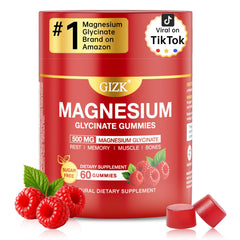 SAYIDON magnesium glycinate gummies bottle highlights high-potency 500 mg dose for relaxation.