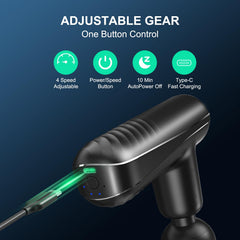 SBUBU mini massage gun whisper-quiet operation for discreet use anywhere