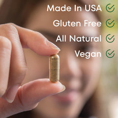 Scale Nutrition Gain label on bottle conveys trusted appetite and digestion support ingredients.
