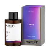 Scentify Noir bottle highlighting bergamot for a calming evening ritual