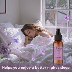 SCENTORINI Sleep Spray Lavender & Sandalwood highlights luxurious aroma.