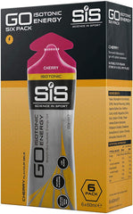 Science in Sport Energy Gel Pack cherry 2oz tube for on-the-go fueling.