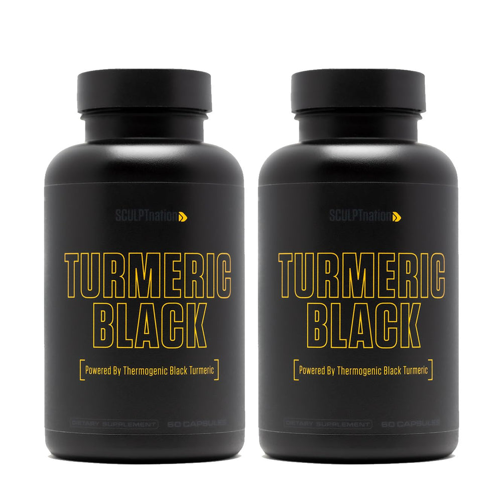 Sculpt Nation Turmeric bottle close-up showing premium formula for joint comfort.