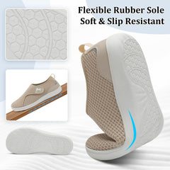 SCURTAIN adjustable strap highlights personalized fit for different feet.