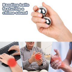 SDEMYI Baoding balls in leather bag for portability