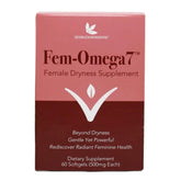 SEABUCKWONDERS Fem-Omega7 bottle front showing organic formula for vaginal moisture