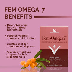 SEABUCKWONDERS Fem-Omega7 label detail with USDA Organic seal