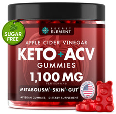 Secret Element Keto ACV Gummies bottle shown for daily wellness