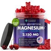 Secret Element Magnesium Gummies jar front with cherry flavor for daily wellness
