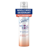 Secret PENDING Peach and Vanilla body spray bottle on a clean tray for everyday scent boost
