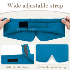 SECZIPE blackout sleep mask for travel helps you nap anywhere.