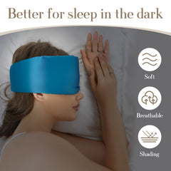 SECZIPE silk eye mask with adjustable band fits securely for customizable comfort.
