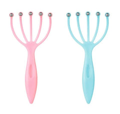 Seddy scalp massager blue handle for deep relaxation and scalp circulation.