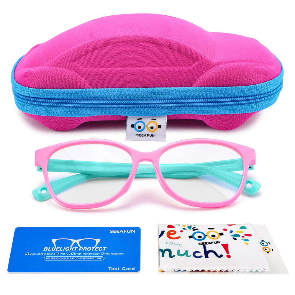 Gafas SEEAFUN para niños con estuche coche, protección para pantallas