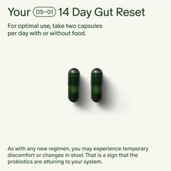 Seed 14 Day Gut Reset ViaCap delivery demonstrates capsule-in-capsule technology aiding digestion.