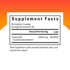 Close-up of Seeking Health Adenosylcobalamin cherry lozenge flavor