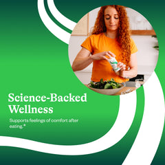 Packaging graphic for Seeking Health Digestive Enzymes emphasizing allergen-free formula