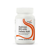 Seeking Health Hydroxo B12 with Folinic Acid bottle highlights heart health and methylation-supporting formula