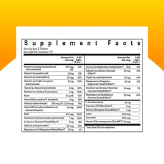 Seeking Health Kids Multivitamin Chewable MF tablets close-up for easy consumption.