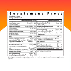 Seeking Health Multivitamin One label close-up highlighting zinc and B12 forms