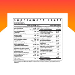 Seeking Health Optimal Man bottle back label highlights active folate and zinc benefits.