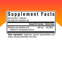 Seeking Health Riboflavin capsules close-up highlighting vegetarian formula for clean supplementing.