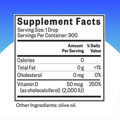 Seeking Health Vitamin D3 Drops dropper for precise daily dosing.
