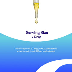 Seeking Health Vitamin D3 Drops olive oil base for smooth intake.