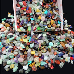 SeeuFun gem stones set: mixed crystal chips for learning and DIY crafts