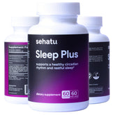 SEHATU Sleep Plus bottle for nightly rest routine.